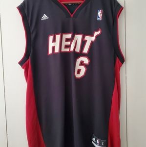 Lebron James Miami Heat Adidas Jersey #6